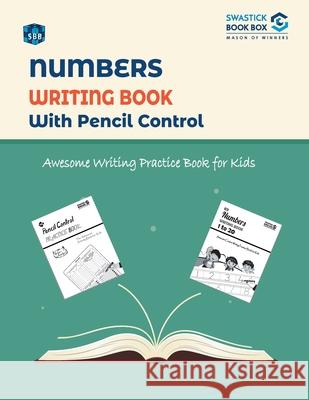 SBB Number Writing Book with Pencil Control Swastick Book Box 9789389288940 Swastick Book Box