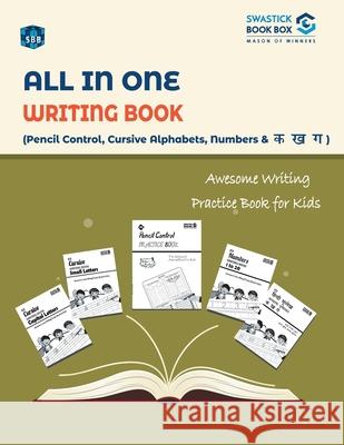 SBB All in One Writing Book Cursive Alphabets, Nembers and Ka, Kha, Gha Swastick Book Box 9789389288995 Swastick Book Box