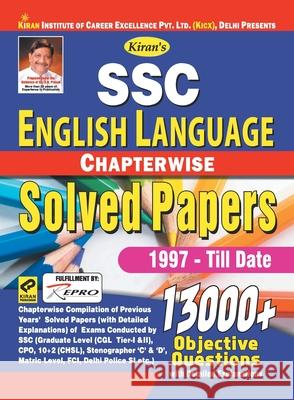 SSC English Language Chapterwise (E) Code-(13000 plus) Unknown 9789389554502