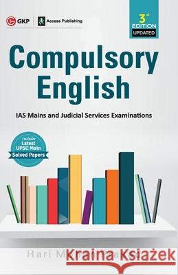 Compulsory English for IAS Mains & Judicial Services Examinations 2020 Hari Mohan Prasad 9789389573381