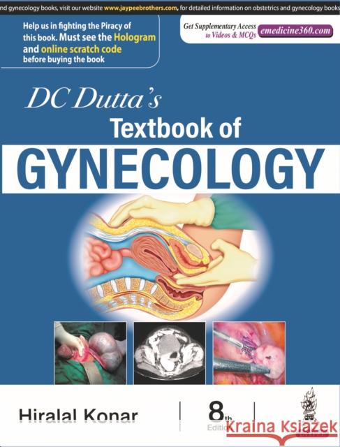 DC Dutta's Textbook of Gynecology Hiralal Konar   9789389587883 Jaypee Brothers Medical Publishers