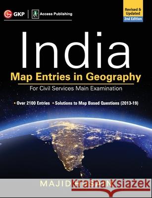 India Map Entries in Geography for Civil Services Main Examination 2ed Majid Husain 9789389718744