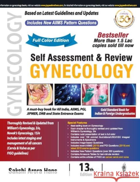 Self Assessment & Review Gynecology Sakshi Arora Hans 9789390020515 Jaypee Brothers Medical Publishers