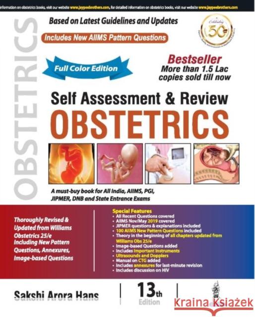 Self Assessment & Review Obstetrics Sakshi Arora Hans 9789390020522 Jaypee Brothers Medical Publishers