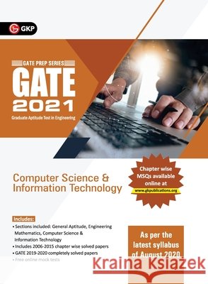 GATE 2021 - Guide - Computer Science and Information Technology (New syllabus added) Gkp 9789390187560 G.K Publications Pvt.Ltd