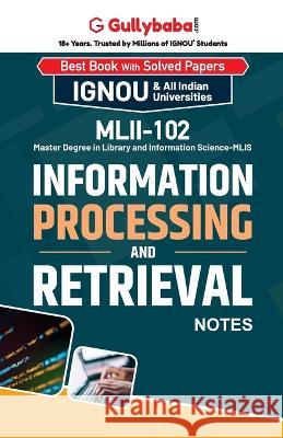 MLII-102 Information Processing and Retrieval Gullybaba Com Panel 9789390479511 Gullybaba Publishing House Pvt Ltd