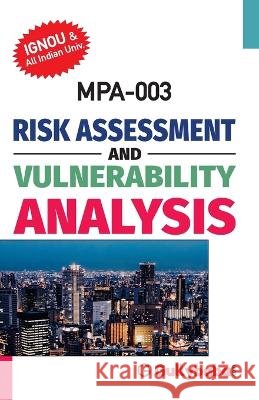 MPA-003 RISK ASSESSMENT And VULNERABILITY Gullyabab Com Panel 9789390479672 Gullybaba Publishing House Pvt Ltd