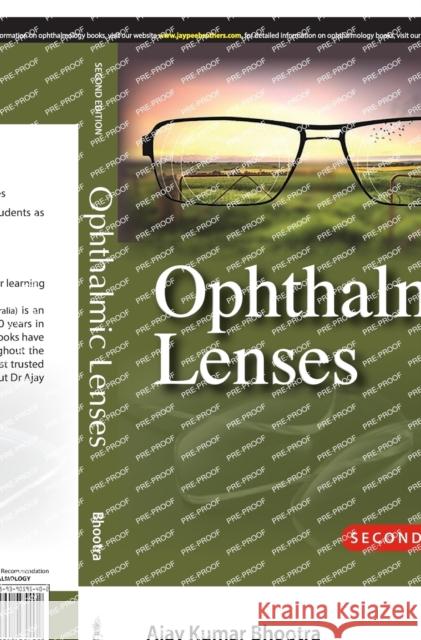 Ophthalmic Lenses Ajay Kumar Bhootra   9789390595402 Jaypee Brothers Medical Publishers