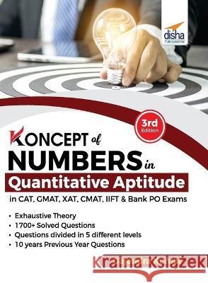 Koncepts of Numbers in Quantitative Aptitude in CAT GMAT XAT CMAT MAT & Bank PO 3rd Edition Gajendra Kumar   9789390711697 Disha Publication