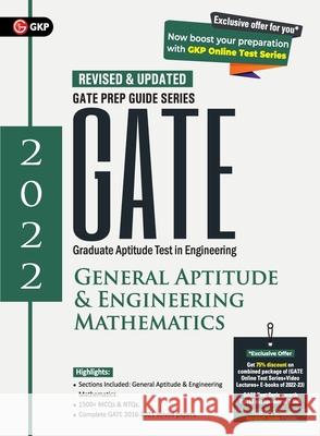 Gate 2022 General Aptitude & Engineering Mathematics Guide G K Publications (P) Ltd 9789390820788 G. K. Publications