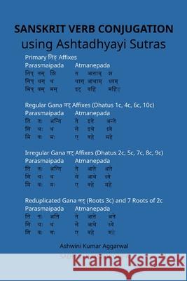 Sanskrit Verb conjugation using Ashtadhyayi Sutras Sadhvi Hemswaroopa Ashwini Kumar Aggarwal 9789392201950 Devotees of Sri Sri Ravi Shankar Ashram