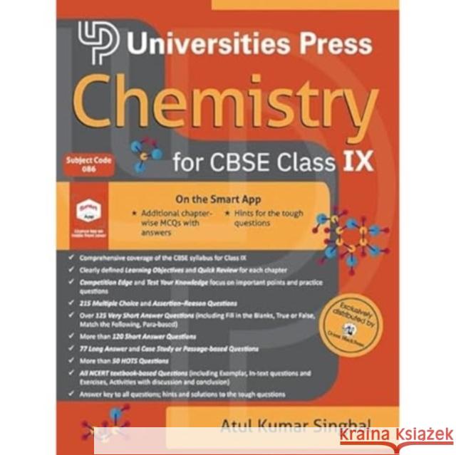 Chemistry for CBSE Class IX Atul Kumar 9789393330628 Universities Press