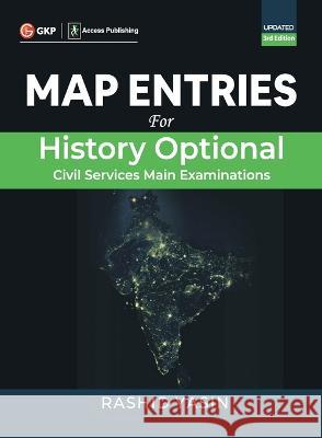 Map Entries for History Optional 3ed Rashid Yasin 9789395101677