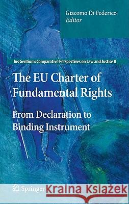 The Eu Charter of Fundamental Rights: From Declaration to Binding Instrument Di Federico, Giacomo 9789400701557 Not Avail