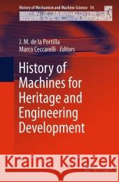 History of Machines for Heritage and Engineering Development J. M. de la Portilla, Marco Ceccarelli 9789400712508 Springer