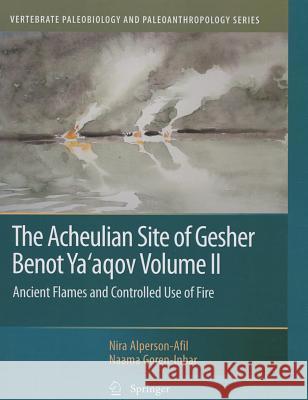 The Acheulian Site of Gesher Benot Ya'aqov Volume II: Ancient Flames and Controlled Use of Fire Alperson-Afil, Nira 9789400732063 Springer