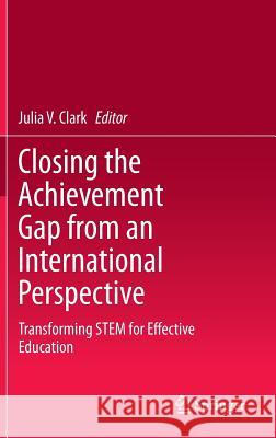 Closing the Achievement Gap from an International Perspective: Transforming Stem for Effective Education Clark, Julia V. 9789400743564 Springer