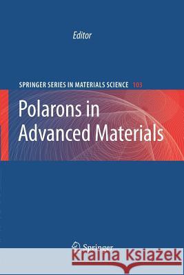 Polarons in Advanced Materials Alexandre S Alexandrov   9789400796201