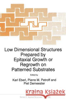 Low Dimensional Structures Prepared by Epitaxial Growth or Regrowth on Patterned Substrates K. Eberl                                 Pierre M. Petroff                        Piet Demeester 9789401041515 Springer