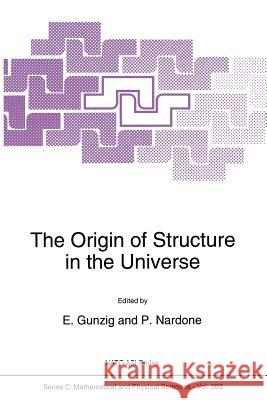The Origin of Structure in the Universe Edgard Gunzig P. Nardone  9789401047470 Springer