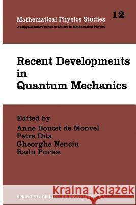 Recent Developments in Quantum Mechanics: Proceedings of the Brasov Conference, Poiana Brasov 1989, Romania Boutet de Monvel, Anne 9789401054492 Springer