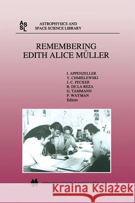 Remembering Edith Alice Müller Appenzeller, Immo 9789401061759 Springer