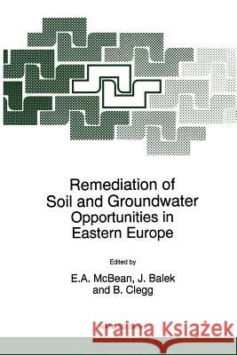 Remediation of Soil and Groundwater: Opportunities in Eastern Europe McBean, E. a. 9789401066297 Springer