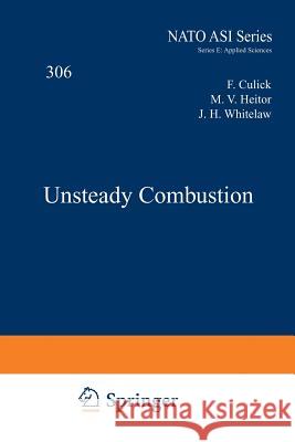 Unsteady Combustion F. Culick M. V. Heitor J. H. Whitelaw 9789401072236 Springer