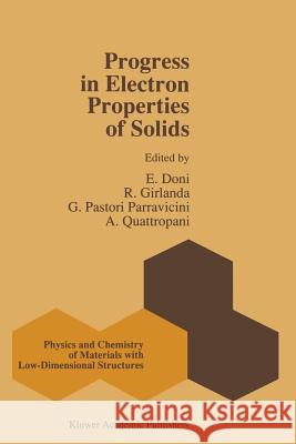 Progress in Electron Properties of Solids: Festschrift in Honour of Franco Bassani Doni, E. 9789401075909 Springer