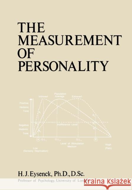 The Measurement of Personality Hans J. Eysenck 9789401161701 Springer