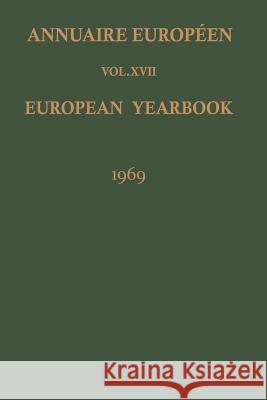 Annuaire Européen / European Yearbook Council of Europe 9789401512299