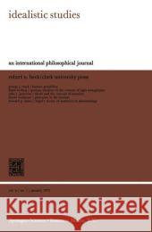 Idealistic Studies: An International Philosophical Journal Beck, Robert N. 9789401552936