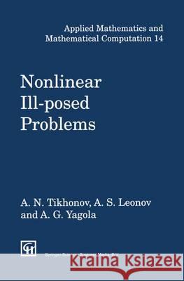 Nonlinear Ill-Posed Problems Tikhonov, A. N. 9789401751698