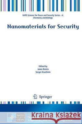 Nanomaterials for Security Janez Bonca Sergei Kruchinin 9789401775915 Springer