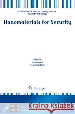 Nanomaterials for Security Janez Bonca Sergei Kruchinin 9789401775946 Springer