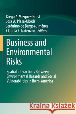 Business and Environmental Risks: Spatial Interactions Between Environmental Hazards and Social Vulnerabilities in Ibero-America Vazquez-Brust, Diego A. 9789401782111