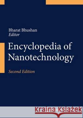 Encyclopedia of Nanotechnology Bharat Bhushan 9789401797795