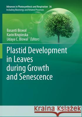 Plastid Development in Leaves During Growth and Senescence Biswal, Basanti 9789402405088 Springer