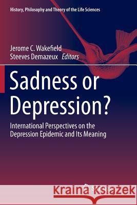 Sadness or Depression?: International Perspectives on the Depression Epidemic and Its Meaning Wakefield, Jerome C. 9789402413458