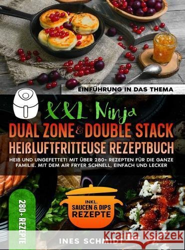 XXL Ninja Dual Zone & Double Stack Heißluftfritteuse Rezeptbuch Ines Schmidt 9789403779324