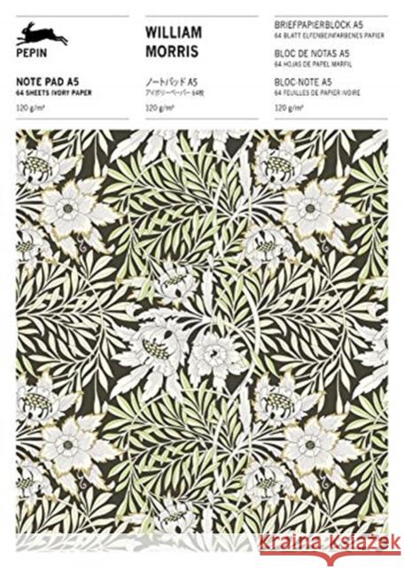 William Morris: Writing Paper & Note Pad A5 Pepin Van Roojen 9789460093340 Pepin Press