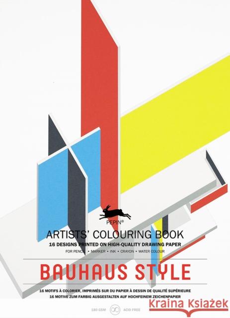 Bauhaus Style: Artists' Colouring Book Pepin Van Roojen 9789460098116 Pepin Press