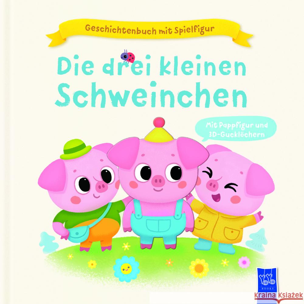 Geschichtenbuch mit Spielfigur - Die drei kleinen Schweinchen Harman, Julie 9789464546002