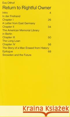 Return to Rightful Owner Eva Olthof 9789491677311 Onomatopee