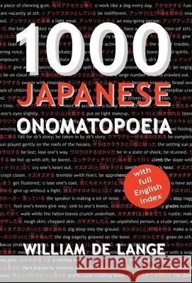 1000 Japanese Onomatopoeia William D 9789492722164 Toyo Press