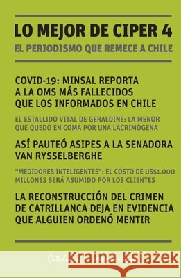 Lo mejor de Ciper 4 Ciper Chile 9789563247985 Editorial Catalonia