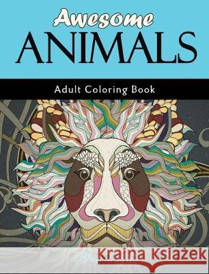 Awesome Animals: Adult Coloring Book Blush Design 9789655750447 Valcal Software Ltd