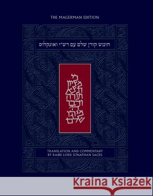 The Koren Shalem Humash with Rashi and Onkelos Jonathan Sacks Jonathan Sacks 9789657765173 Koren Publishers