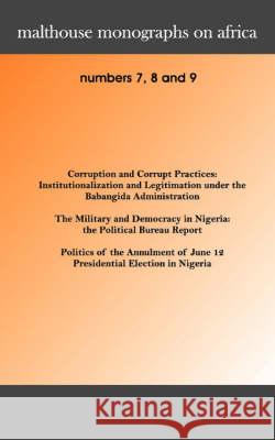Malthouse Monographs on Africa. 7-9 Dayo Oluyemi-Kusa 9789780232368 Malthouse Press Ltd,Nigeria