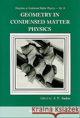 Geometry in Condensed Matter Physics Jean-Francois Sadoc 9789810200893 World Scientific Publishing Company